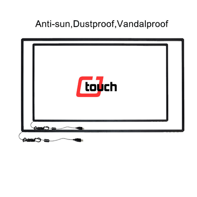 58&quot; Layar Sentuh Bingkai IR Tahan Air, Layar Sentuh IR Untuk Tegangan LCD 5V