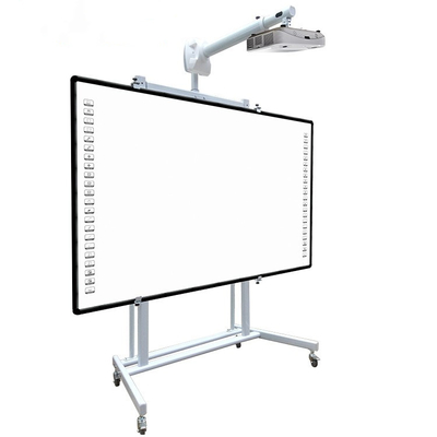 Papan Tulis Interaktif Pendidikan 82 inci Untuk Mengajar Bingkai Paduan Aluminium