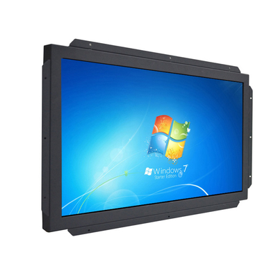 Monitor Sentuh Inframerah LCD Anti Silau Vandalproof Dengan Bingkai Terbuka DC 12V Power