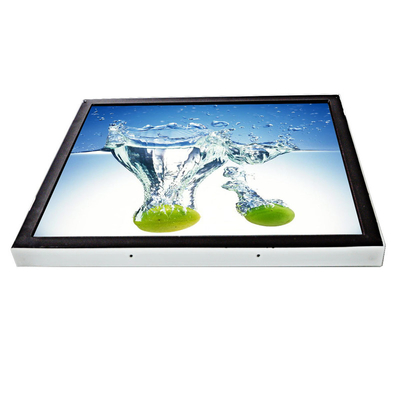VGA DVI Inframerah IR Multi Layar Sentuh Monitor 250cd/M2 Wall Mount