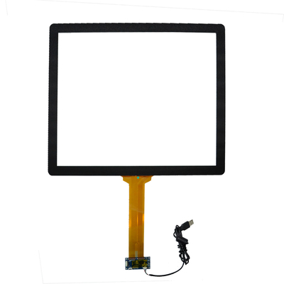 Layar Kapasitif Proyeksi Tegangan 5V, 19 Inch PCAP Touch Monitor Vandalproof