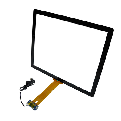 Layar Kapasitif Proyeksi Tegangan 5V, 19 Inch PCAP Touch Monitor Vandalproof