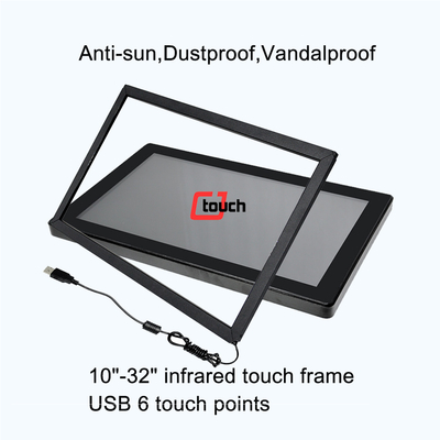 10 ponit sentuh 43&quot; Ir Touch Screen Monitor Kit Layar Sentuh Multi Titik