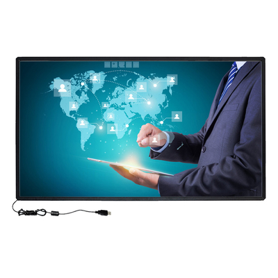 Layar Sentuh Sensor Inframerah Multi Sentuh 49 Inch Dengan Kabel USB Anti Tamper