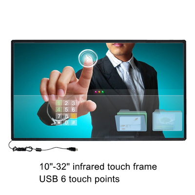 40 &quot;Layar Sentuh Inframerah Antiglare Untuk Tampilan Iklan 10 poin Sentuh