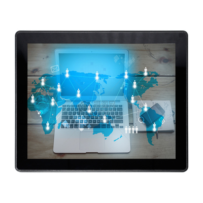 Layar Sentuh PCAP Kapasitif Usb Dengan VESA Mount 75mm Vandalproof 17 Inch