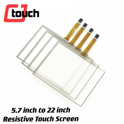 Panel Sentuh Resistif 5 Kawat 4 Kawat 5.7-22 Inch 35 Juta Sentuhan Daya Tahan