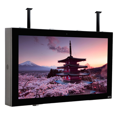 Layar LCD Sentuh Opsional Untuk Iklan Luar Ruangan 86 Inch Wall Mounted