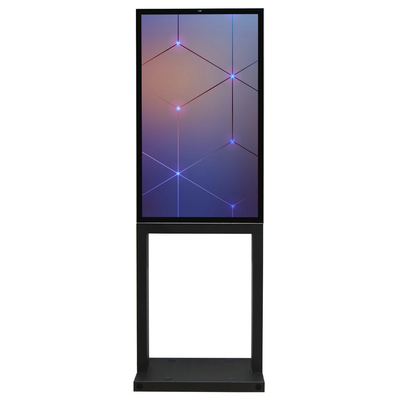 Tampilan Iklan LCD Luar Ruangan 2K, Kios Layar Sentuh Berdiri Lantai 32 '' 2000 nits