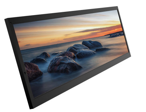 1500cd / m2 Membentang Bar Lcd Display, Panel Lcd Ultrawide IPS 36,5 inci