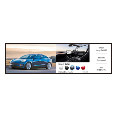 34.6 Inch Wifi TFT Membentang Bar Layar LCD Rak Tepi Membentang Layar LCD Bar
