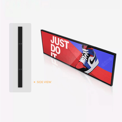34.6 Inch Wifi TFT Membentang Bar Layar LCD Rak Tepi Membentang Layar LCD Bar